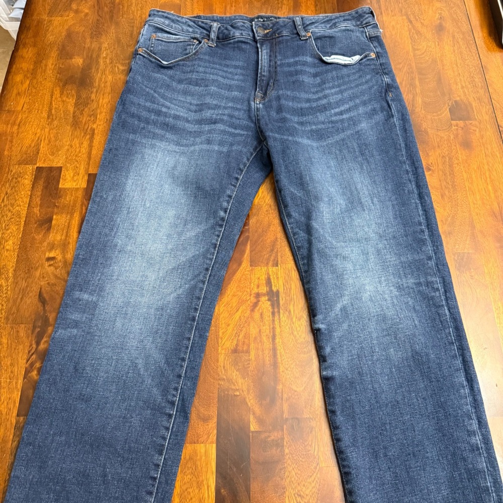 Aeropostale Mens Straight Leg Dark Wash Stretch Denim Jeans 36x30 RN154379 - Picture 3 of 8